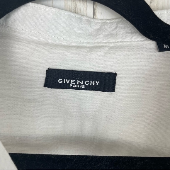 Givenchy white zip front blouse 100% cotton - Picture 3 of 7
